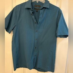 Men’s blue button down shirt